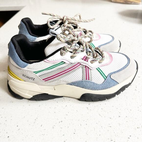 Schutz Explorer 001 Multicolor Chunky Fashion Sneakers Size 10 - Picture 1 of 11